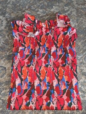 colorful wrap dress Unique Vintage Plus Size Black Rainbow Wrap Midi Dress main image 1